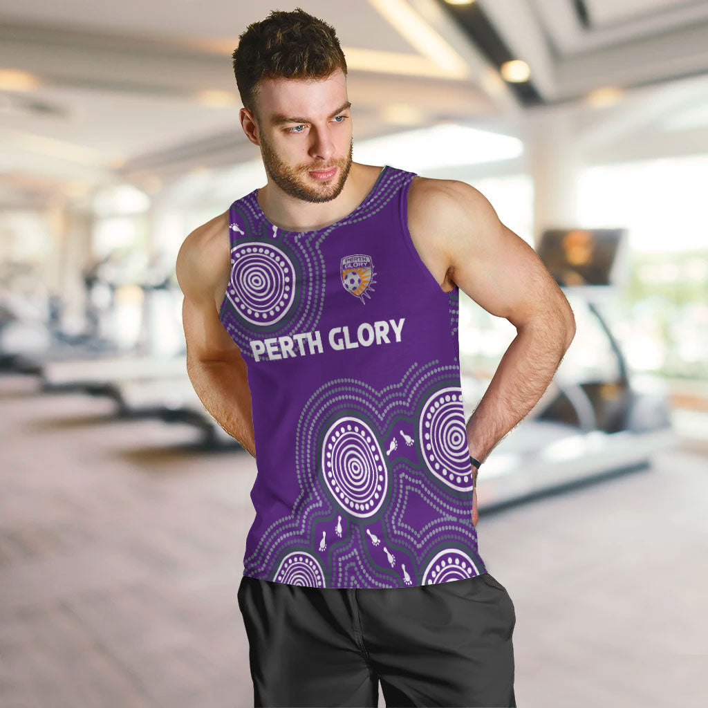 custom-personalised-perth-glory-men-tank-top-indigenous-dot-painting-art