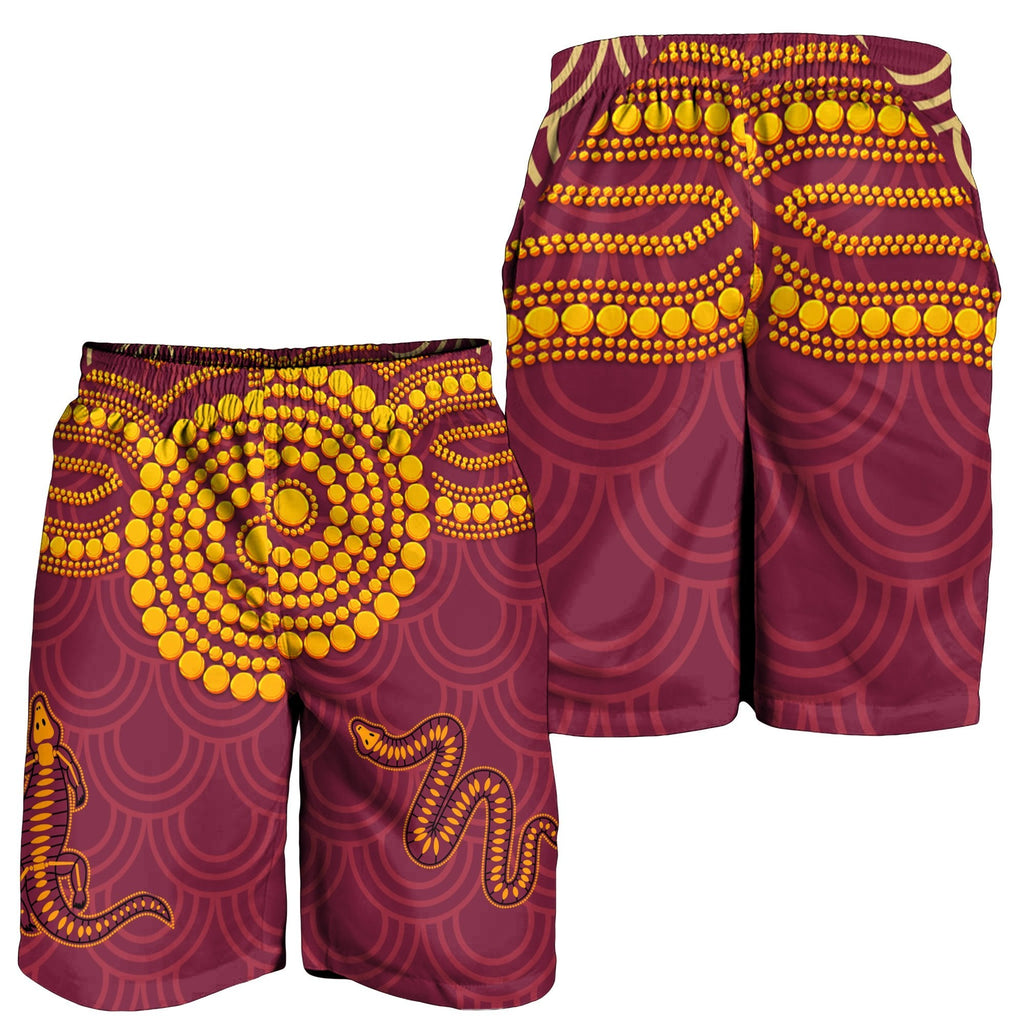 aboriginal-mens-short-aboriginal-snake-and-alligator
