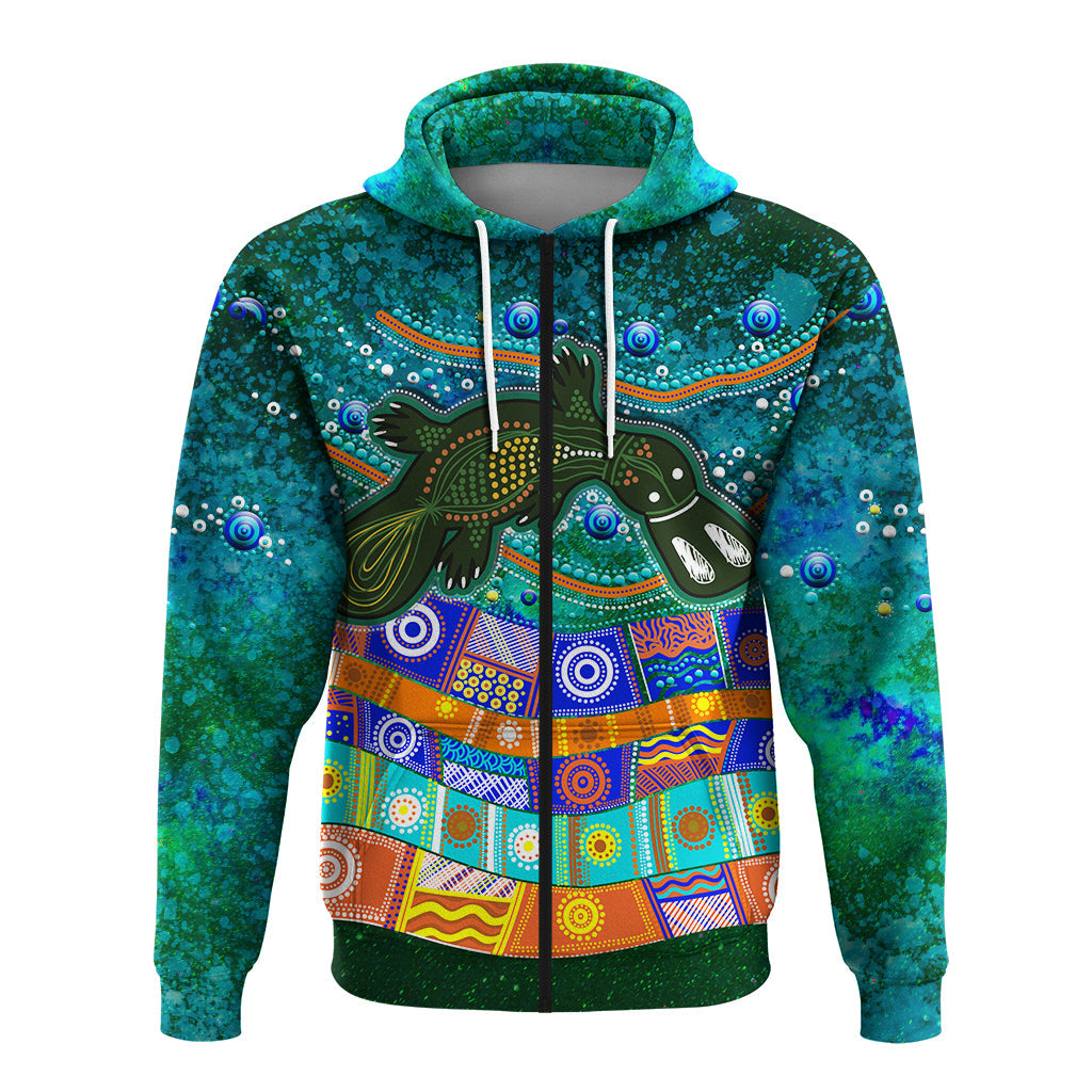 aboriginal-platypus-painting-zip-hoodie