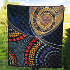 premium-quilts-aboriginal-dot-panting-art-with-snake