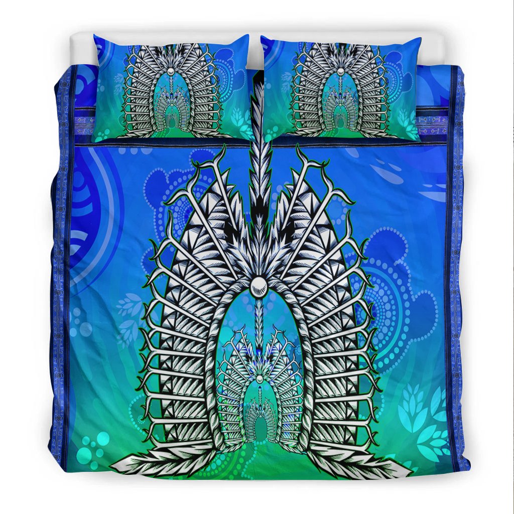 bedding-set-turtle-background-with-dhari-mask