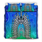 bedding-set-turtle-background-with-dhari-mask