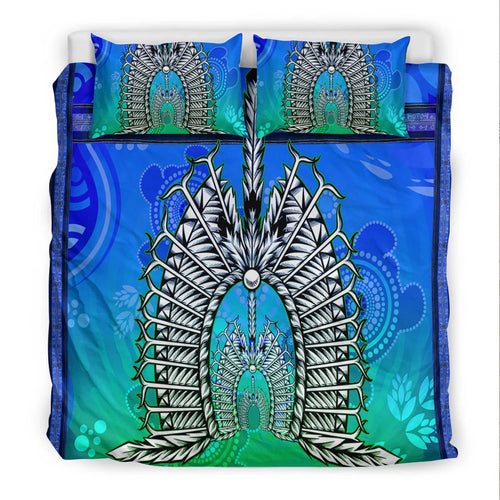 bedding-set-turtle-background-with-dhari-mask