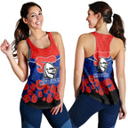 Newcastle Knights Anzac Day Indigenous Art Women Tank Top