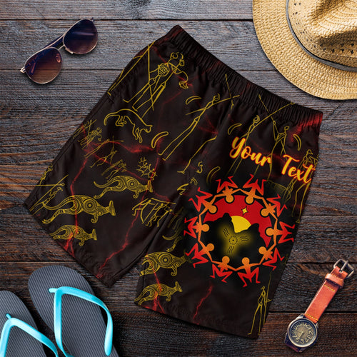 custom-aboriginal-mens-shorts-australia-map-and-indigenous-flag