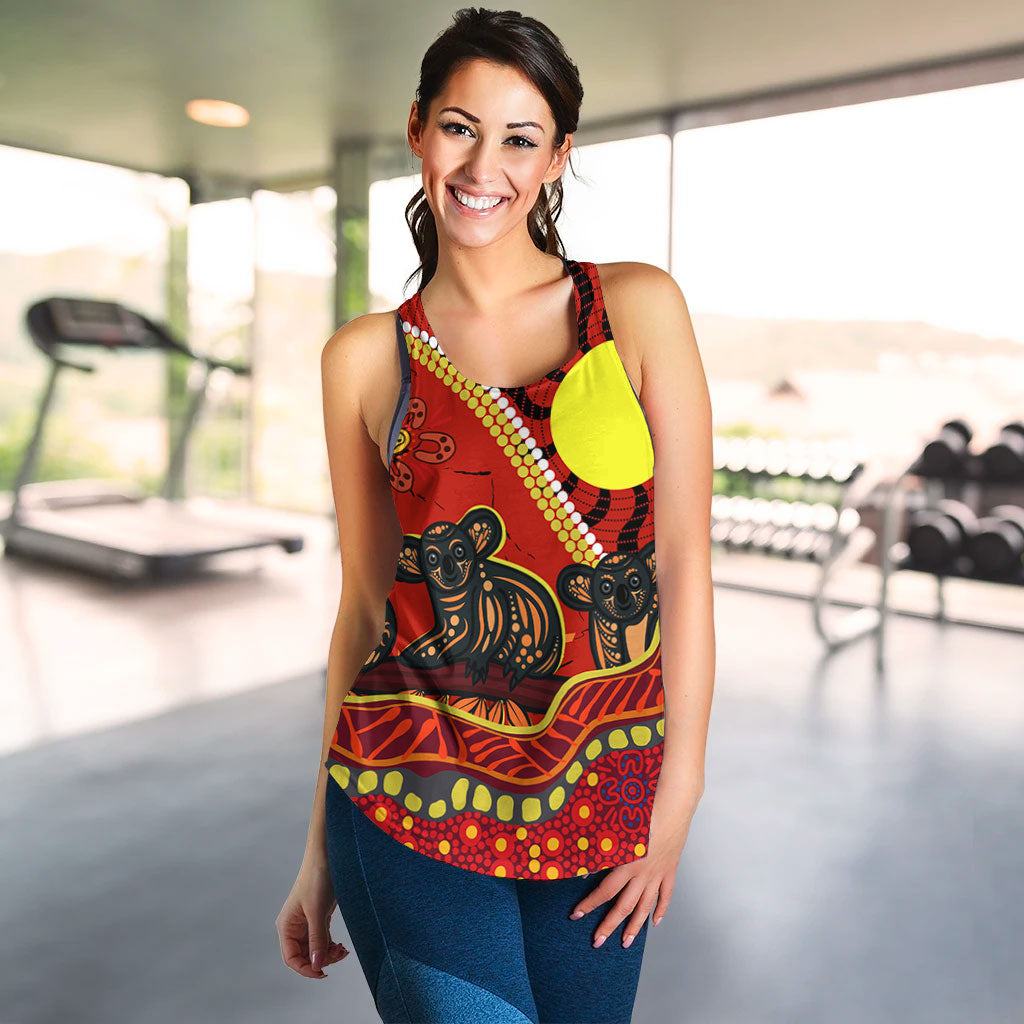 aboriginal-koala-painting-women-tank-top