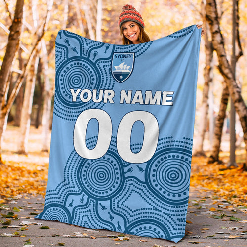 custom-personalised-sydney-blanket-indigenous-dot-painting-art