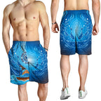 men-short-aboriginal-view-sea-with-fish-and-boat