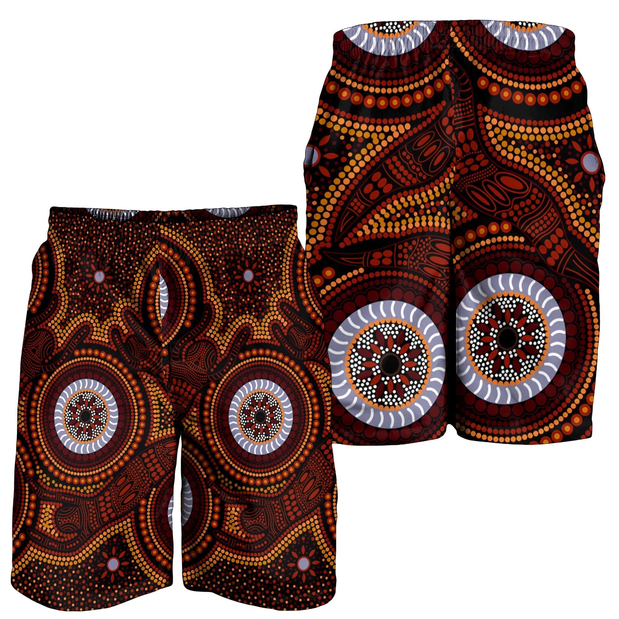 aboriginal-mens-short-aboriginal-human-dot-painting-art