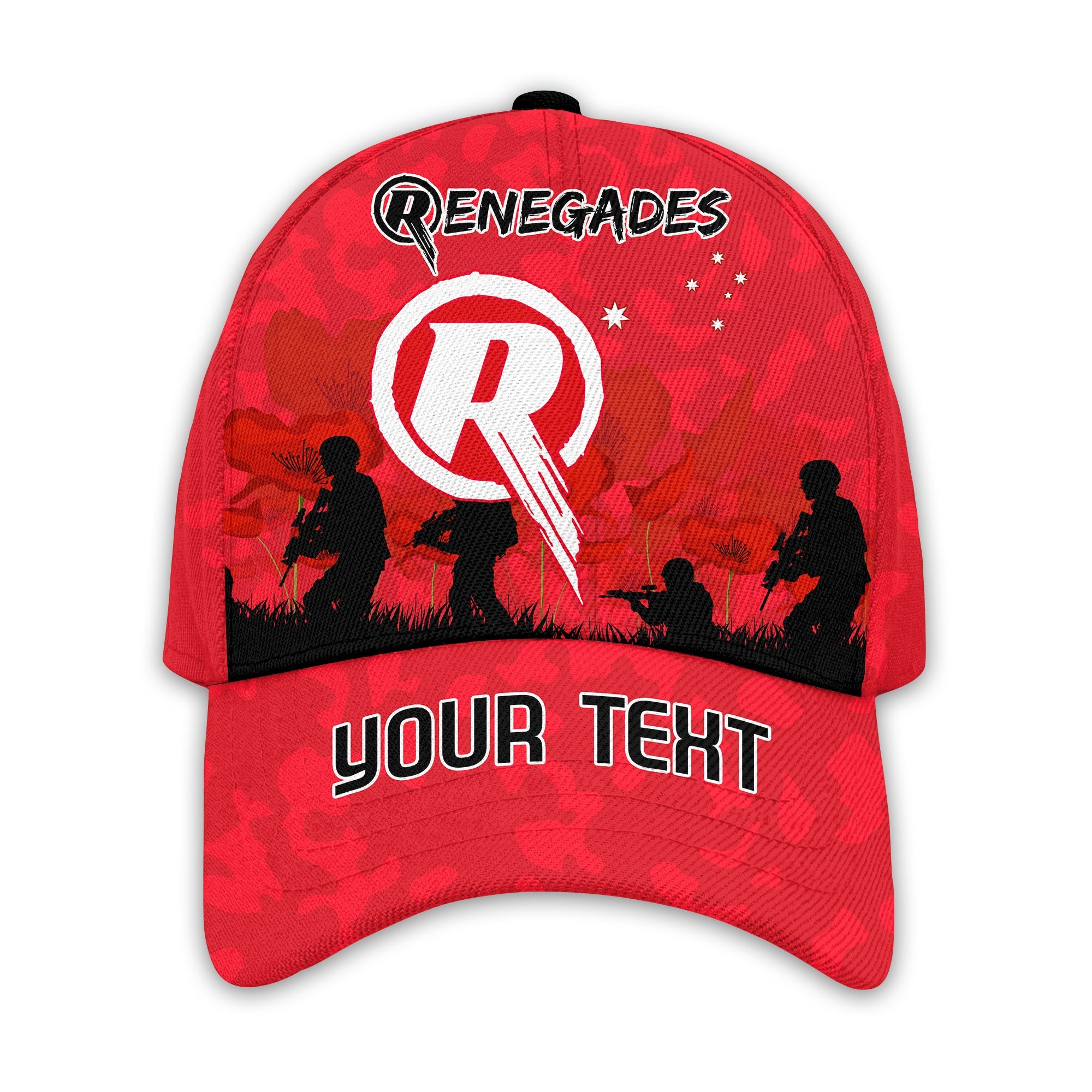 custom-personalised-melbourne-renegades-cricket-classic-cap-anzac-day-camouflage-poppy-lest-we-forget