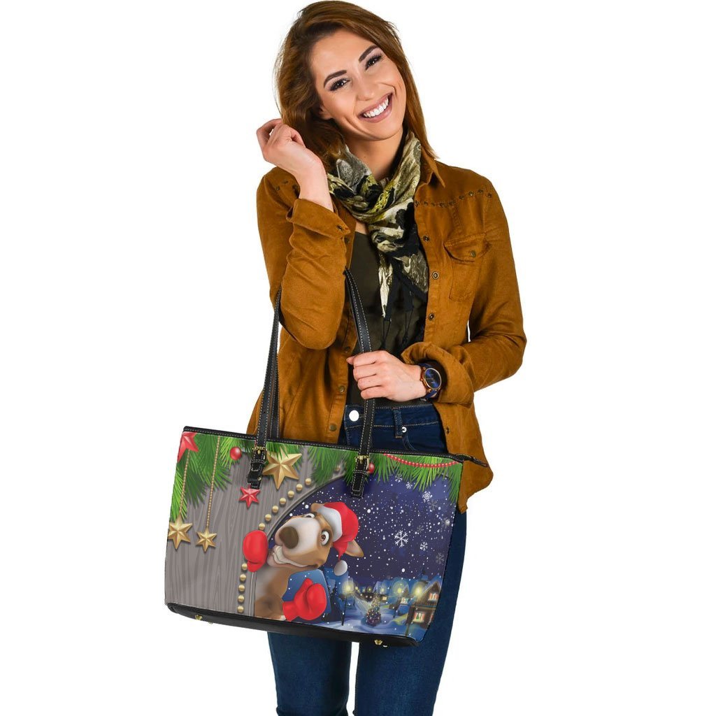 christmas-leather-tote-bag-funny-kangaroo-christmas
