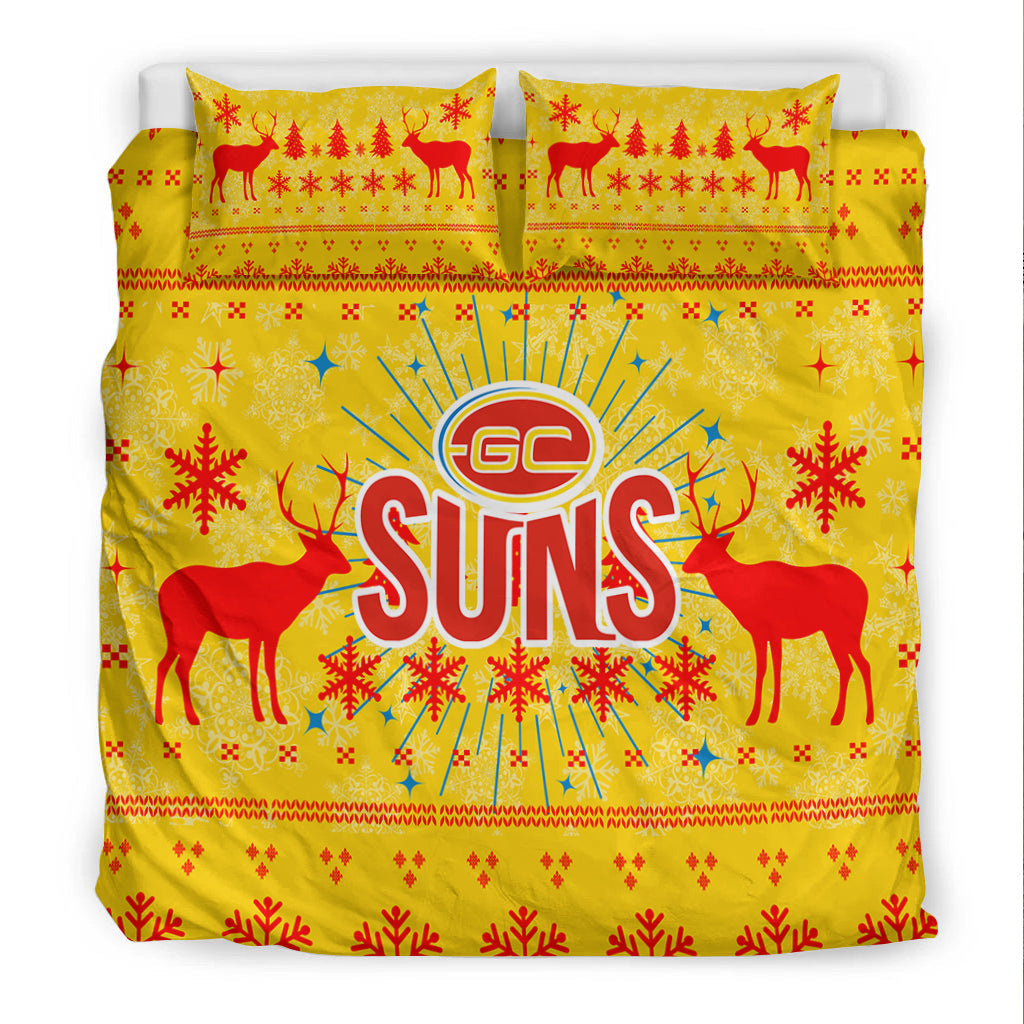 gold-coast-suns-bedding-set-christmas-ugly-style