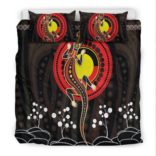aboriginal-bedding-set-lizard-and-aboriginal-flag