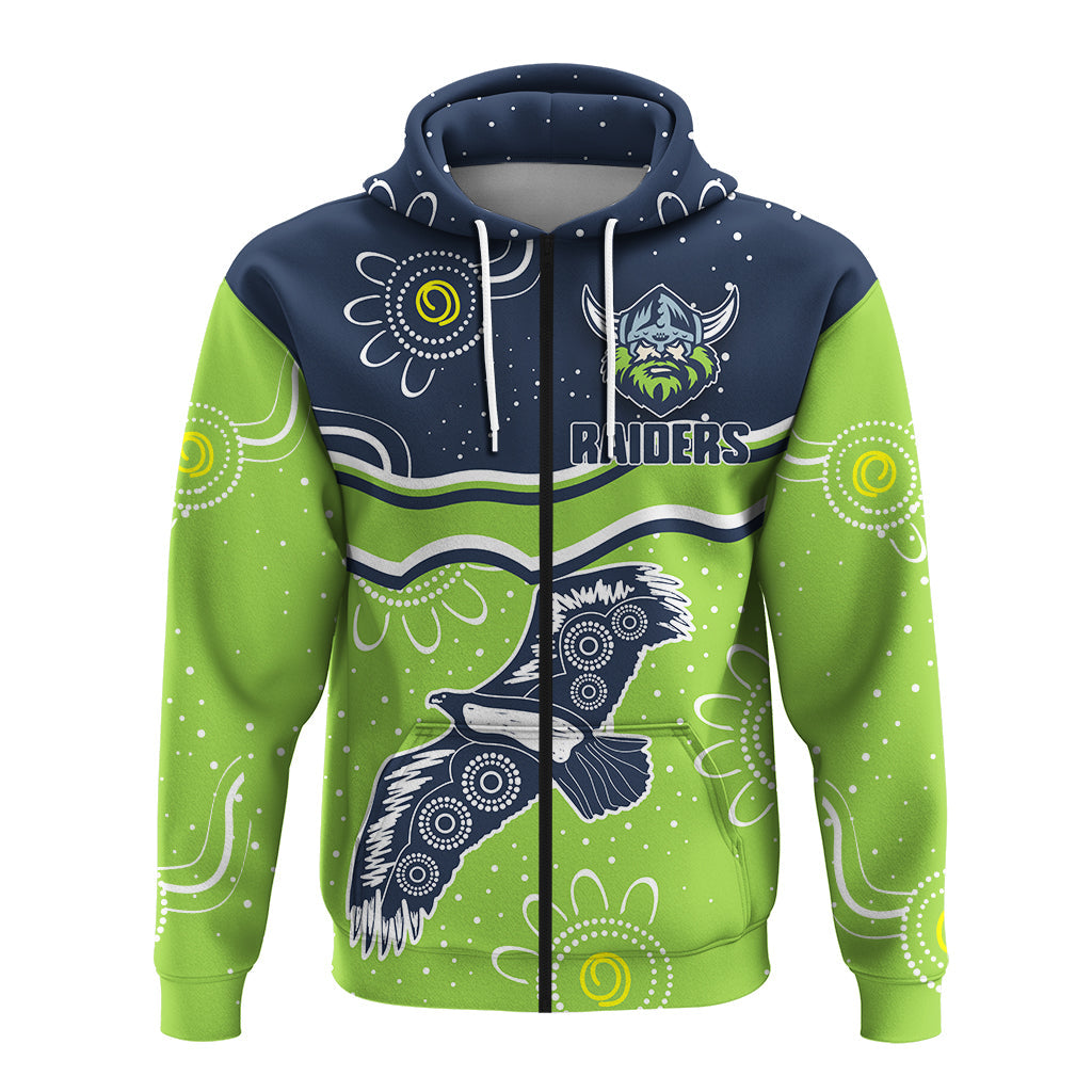canberra-raiders-zip-up-hoodie-aboriginal-dot-painting