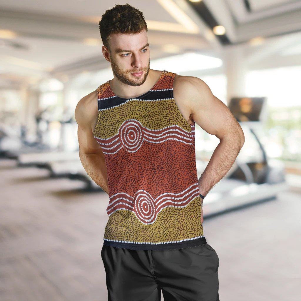 men-tank-aboriginal-dot-style