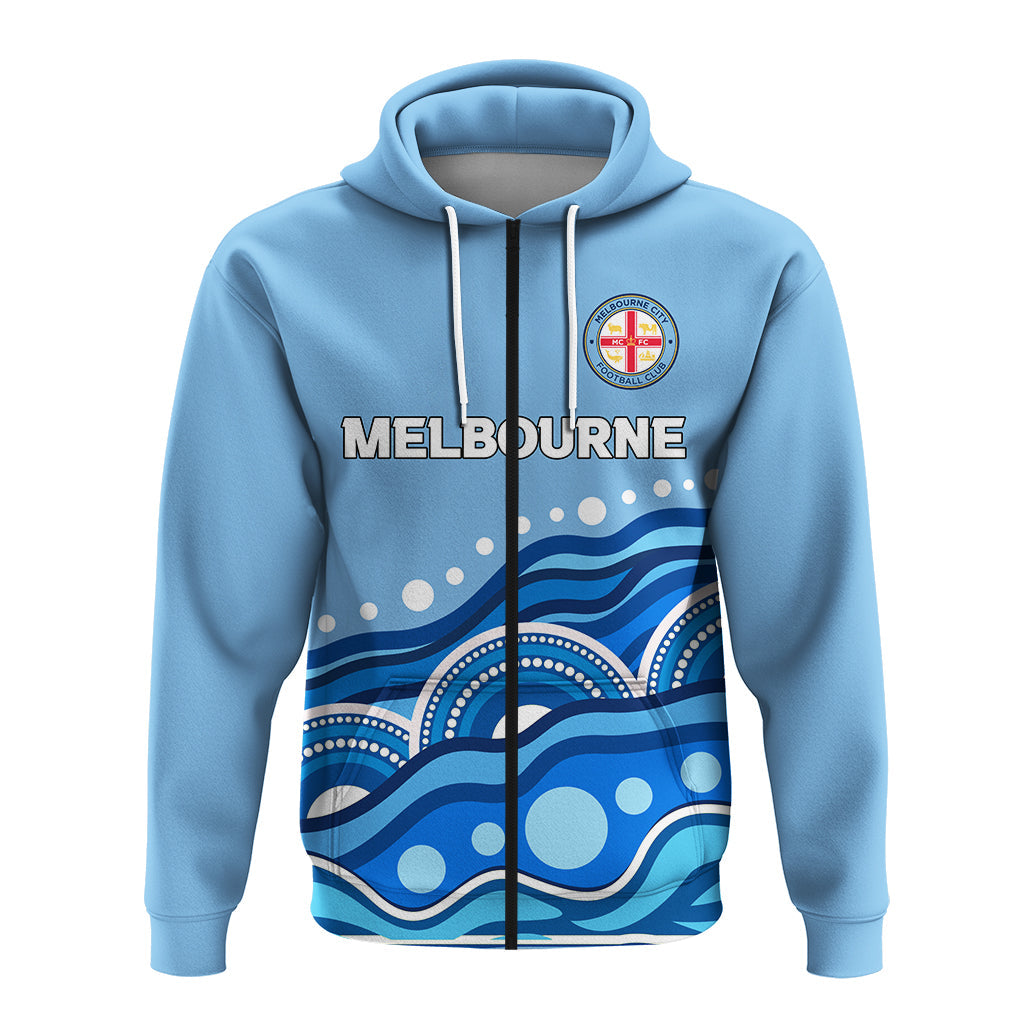 custom-personalised-melbourne-zip-hoodie-indigenous-dot-painting-art