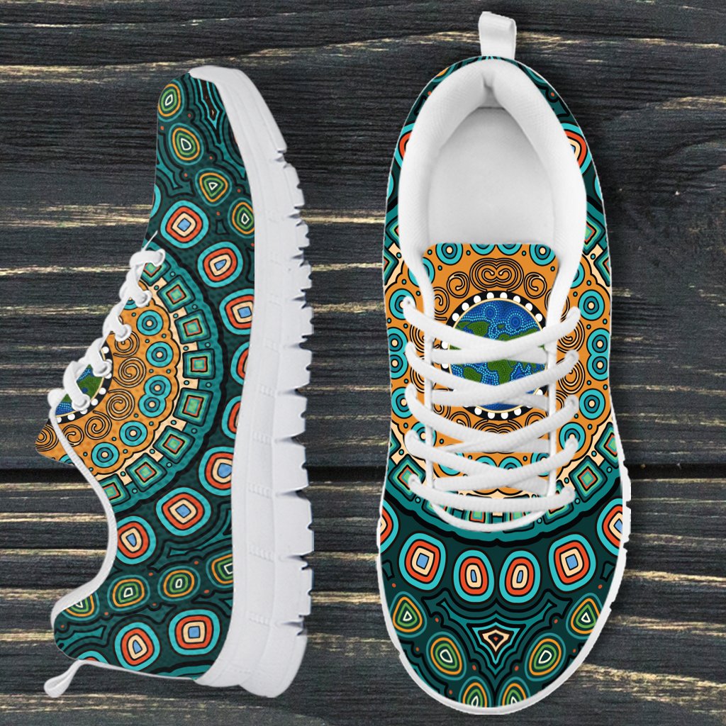 sneakers-aboriginal-green-dot-painting-with-earth