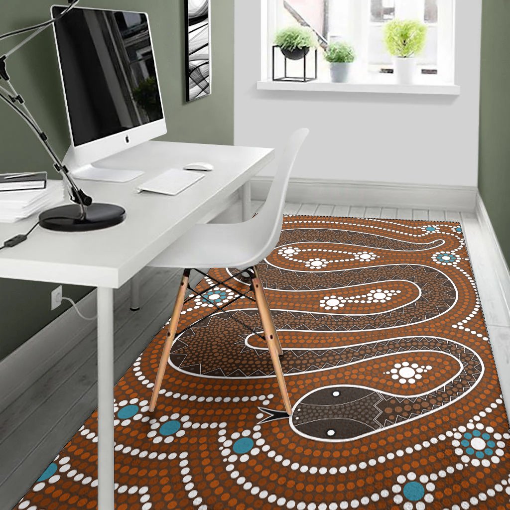 aboriginal-area-rug-dreamtime-snake-aboriginal-style