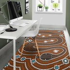 aboriginal-area-rug-dreamtime-snake-aboriginal-style