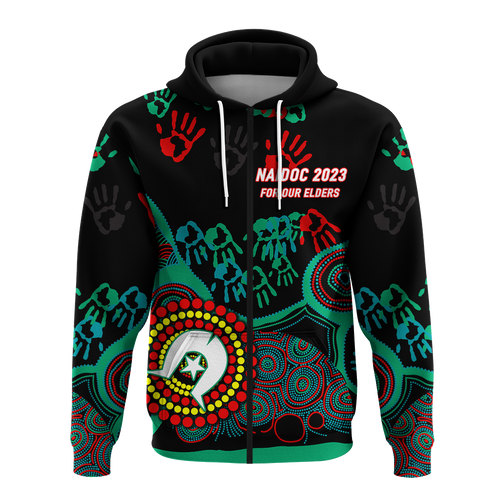 NAIDOC Week 2023 Aboriginal Art For Our Elders Hoodie - LT12