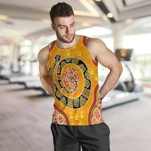 men-tank-top-aboriginal-unique-style-snake-orange-color-2021