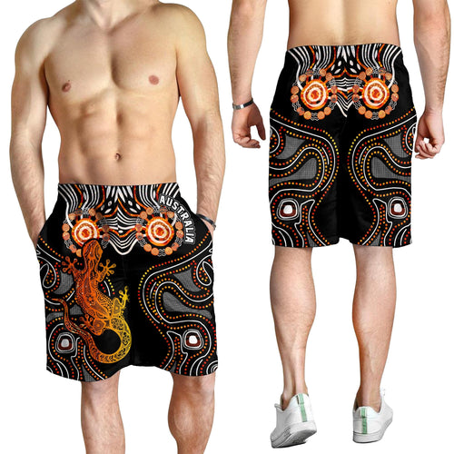 aboriginal-mens-shorts-lizard-sunshine