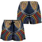 Women Short -  Aboriginal Dot Panting Art With Snake - Vibe Hoodie