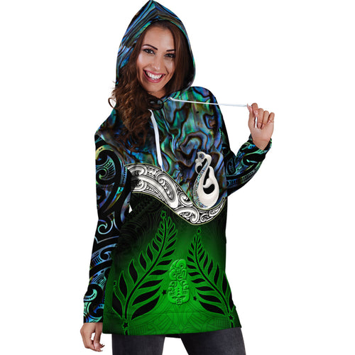 new-zealand-maori-hoodie-dress-manaia-paua-shell-glitter-green