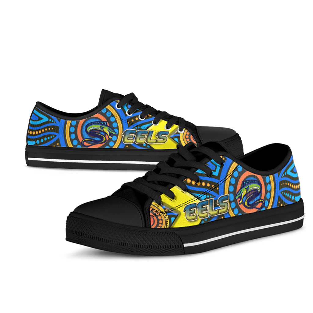 eels-rugby-low-top-shoes-electric-eel-with-aboriginal-patterns