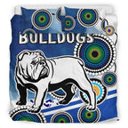 bulldogs-rugby-bedding-set-custom-indigenous-bulldogs-bedding-set