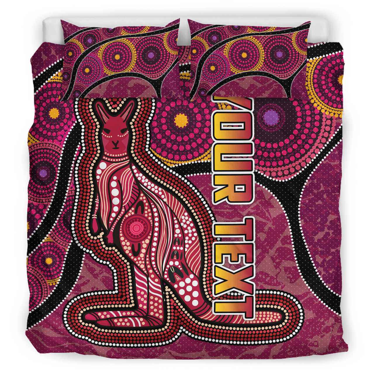 maroons-rugby-bedding-set-custom-maroons-kangaroo-bedding-set