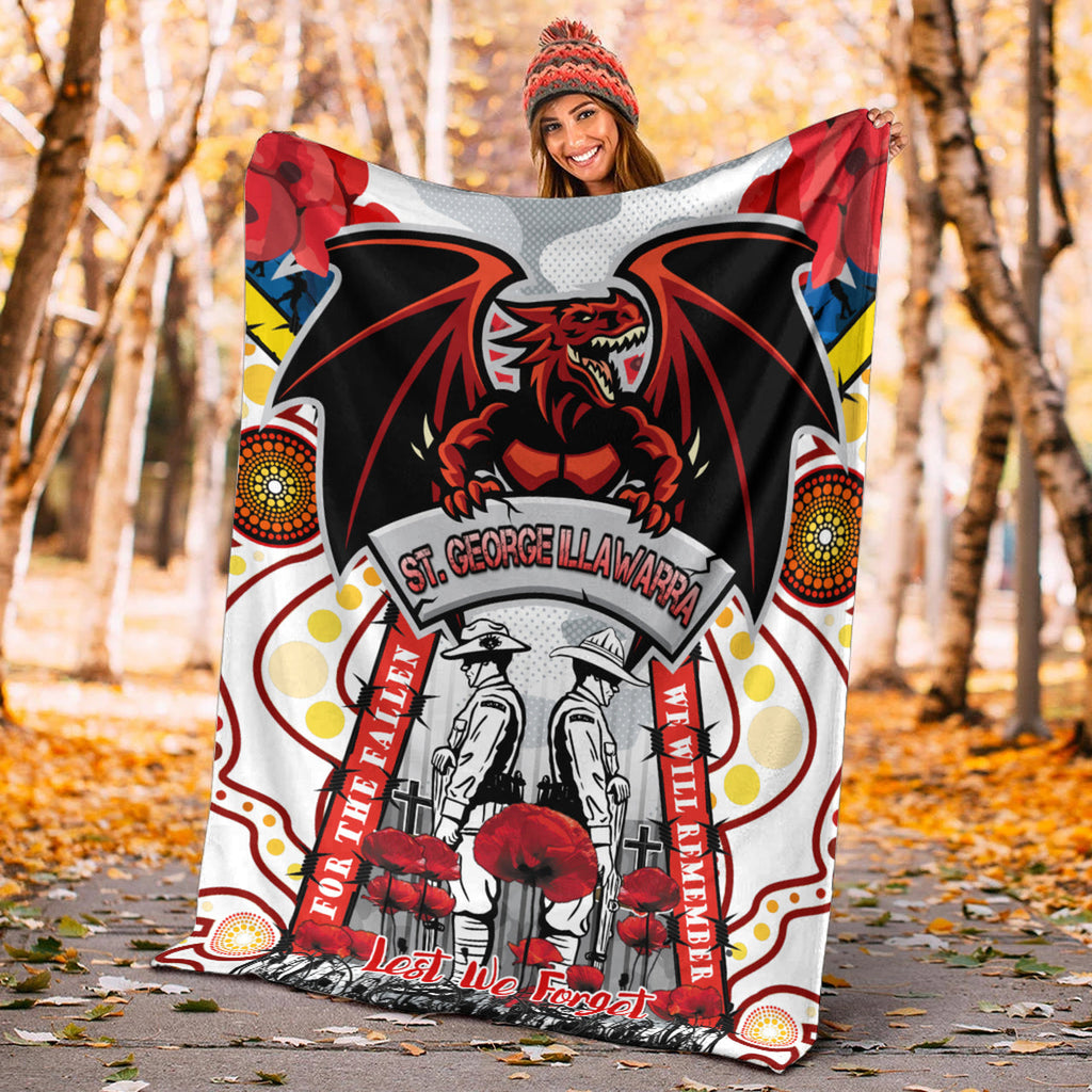 st-george-rugby-anzac-day-watercolour-custom-blanket-remembrance-dragons-with-poppy-flower