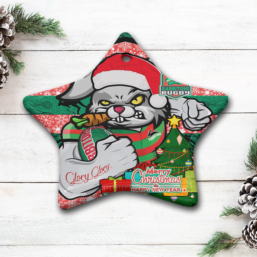 rabbitohs-christmas-rugby-ornament-merry-christmas-super-rabbitohs-with-rugby-ball-and-aboriginal-patterns-ornament