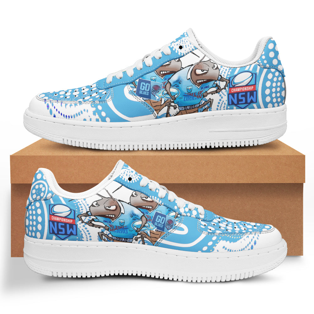 nsw-rugby-league-team-low-top-sneakers-f1-nsw-blues-super-cockroaches-with-aboriginal-culture-state-of-origin-low-top-sneakers
