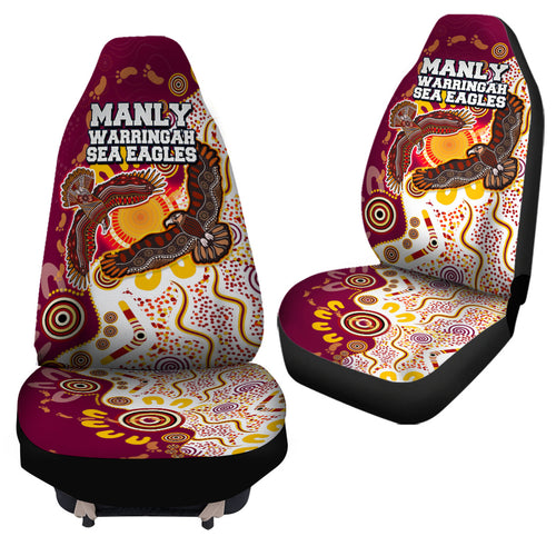 sea-eagles-aboriginal-rugby-car-seat-cover-double-sea-eagles-with-tribal-sun-and-footprints