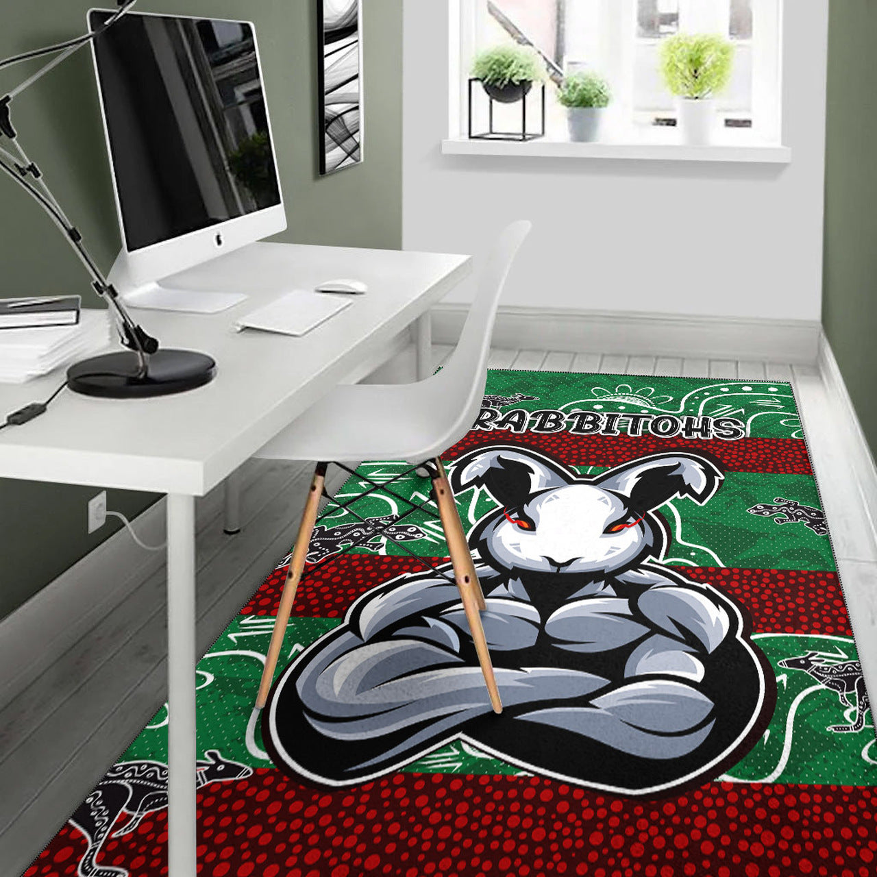 rabbitohs-rugby-area-rug-custom-indigenous-super-rabbitohs-area-rug