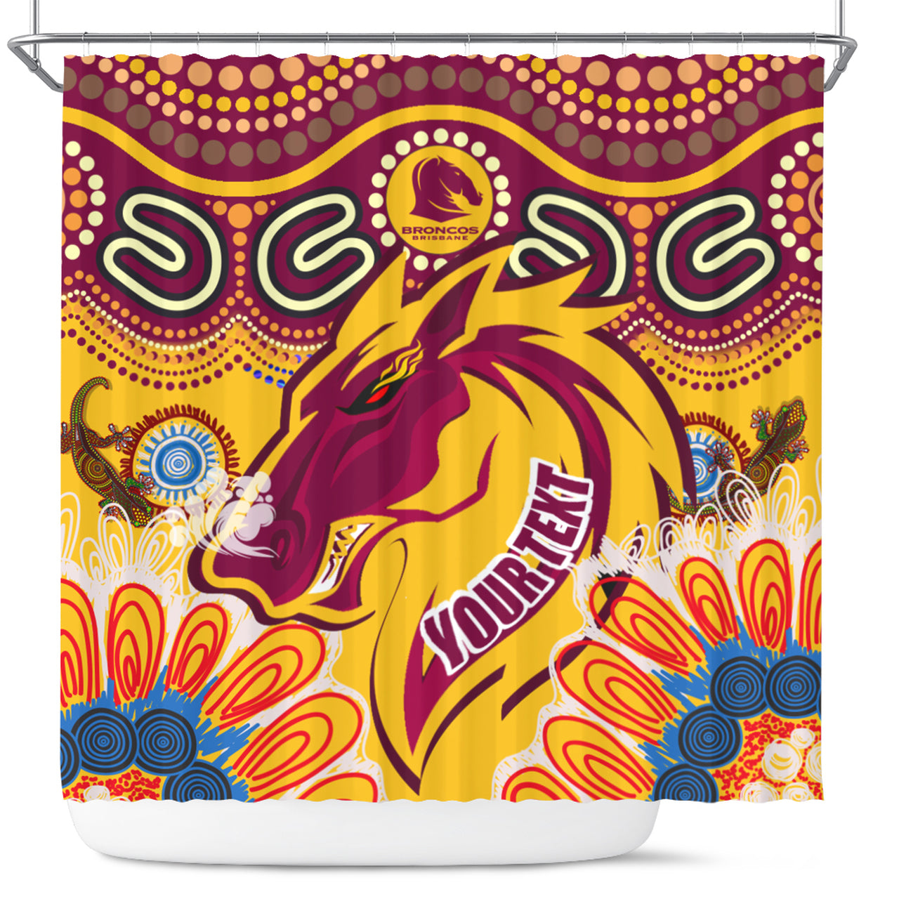 broncos-2022-rugby-custom-shower-curtain-indigenous-super-broncos-with-aussie-gecko
