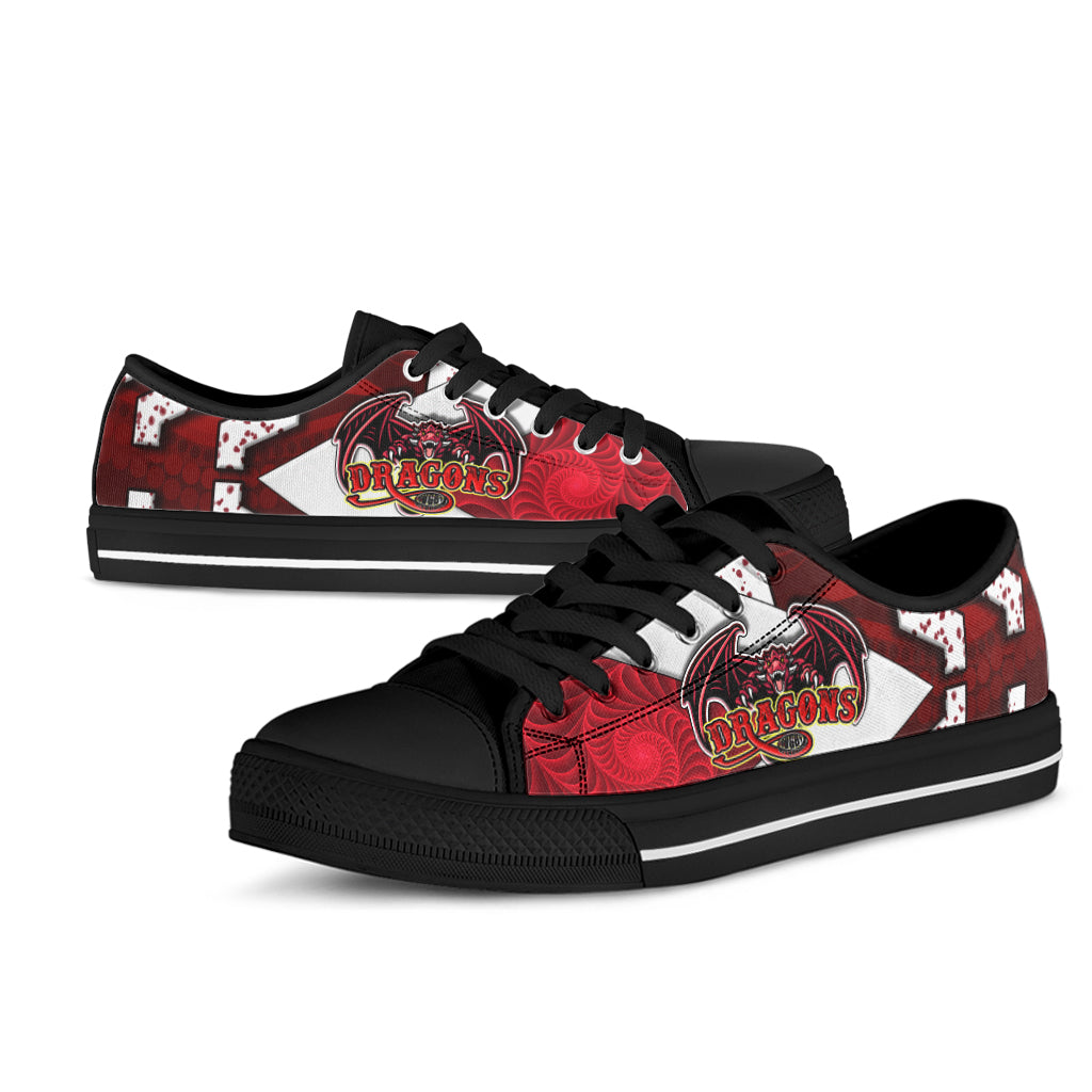 st-george-rugby-low-top-shoes-dragons-with-rugby-ball-aboriginal-patterns