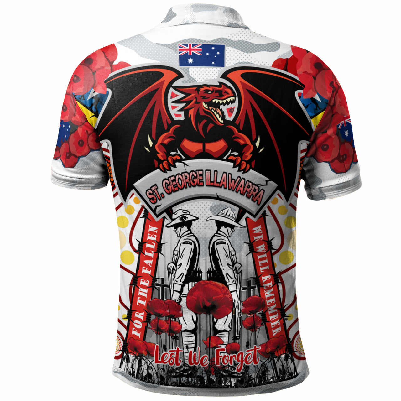 st-george-rugby-anzac-day-watercolour-custom-polo-shirt-remembrance-dragons-with-poppy-flower