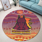 broncos-rugby-round-rug-horse-aboriginal-patterns-round-rug