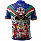 warriors-rugby-custom-anzac-polo-shirt-remembrance-warriors-with-maori-mask-and-aboriginal-patterns-home-and-away