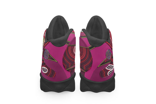 queensland-rugby-league-team-high-top-basketball-shoes-j13-queensland-maroons-mascot-aboriginal-art-state-of-origin-sneakers-j13