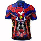 roosters-rugby-anzac-day-watercolour-polo-shirt-custom-remembrance-roosters-with-poppy-flower