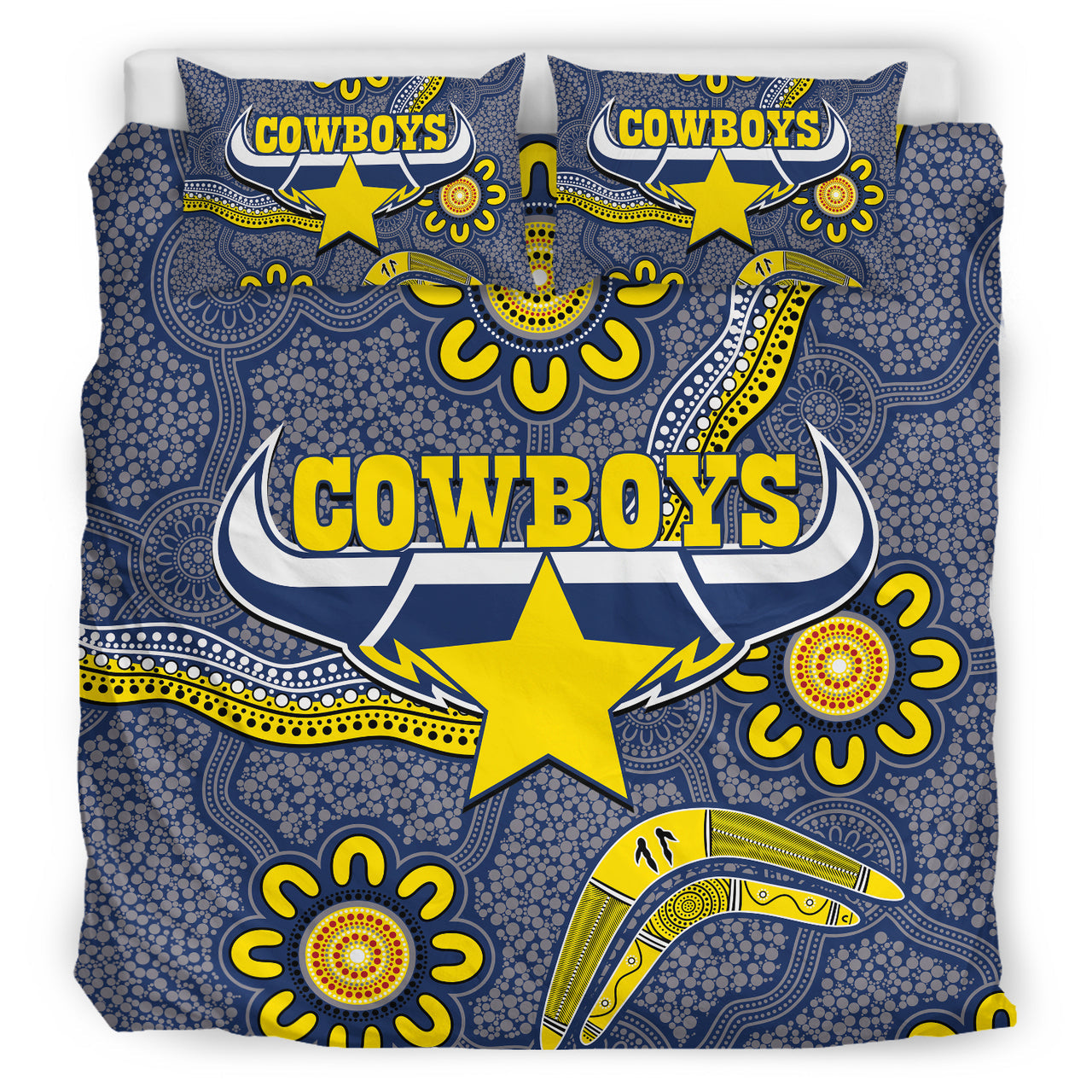 cowboys-rugby-bedding-set-aboriginal-boomerang-cowboys-bedding-set