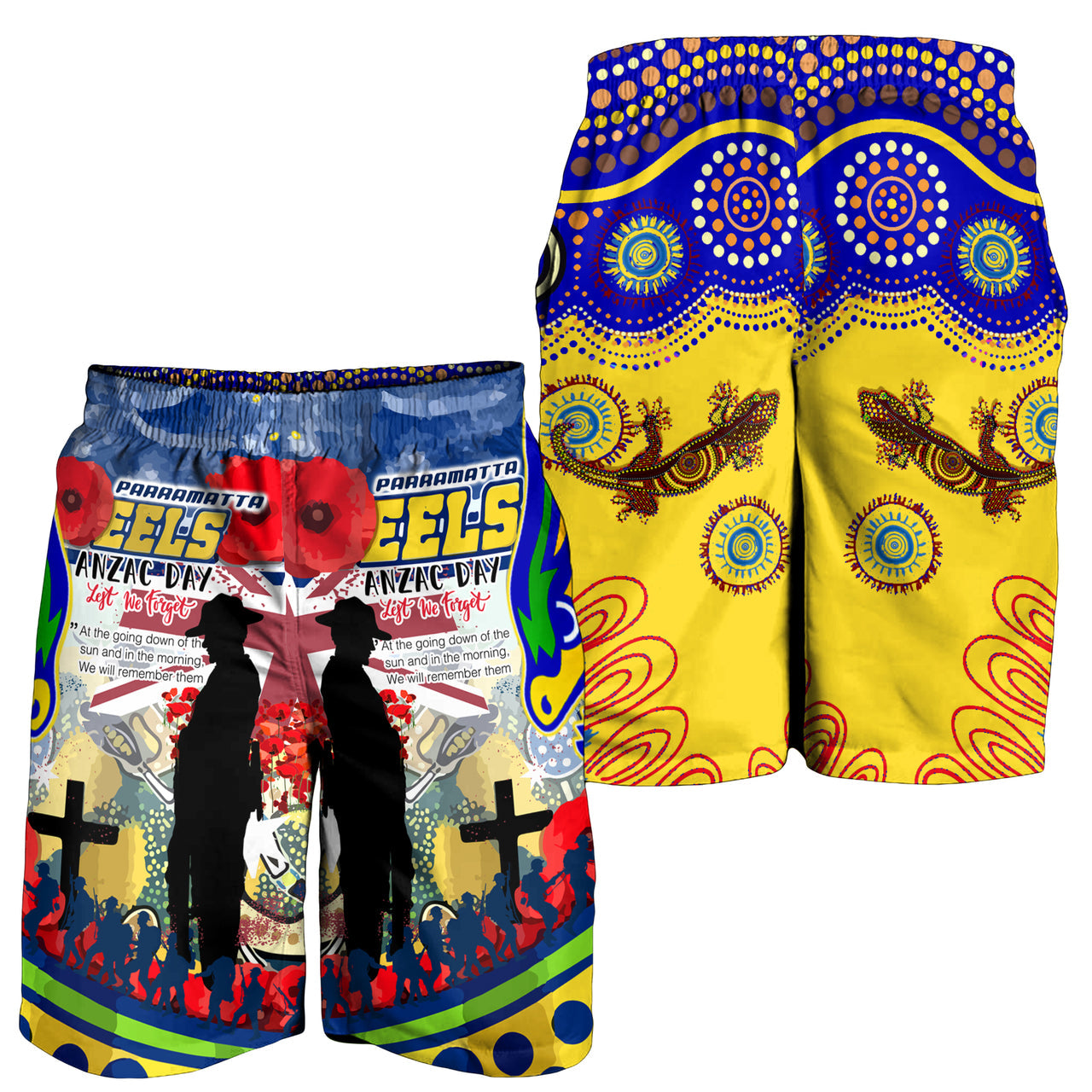 eels-rugby-australia-anzac-day-lest-we-forget-custom-men-short-remembrance-eels-with-anzac-poppy-watercolour-style
