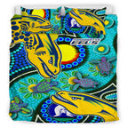 eels-rugby-bedding-set-custom-indigenous-eels-with-aboriginal-and-torres-strait-islander-flag
