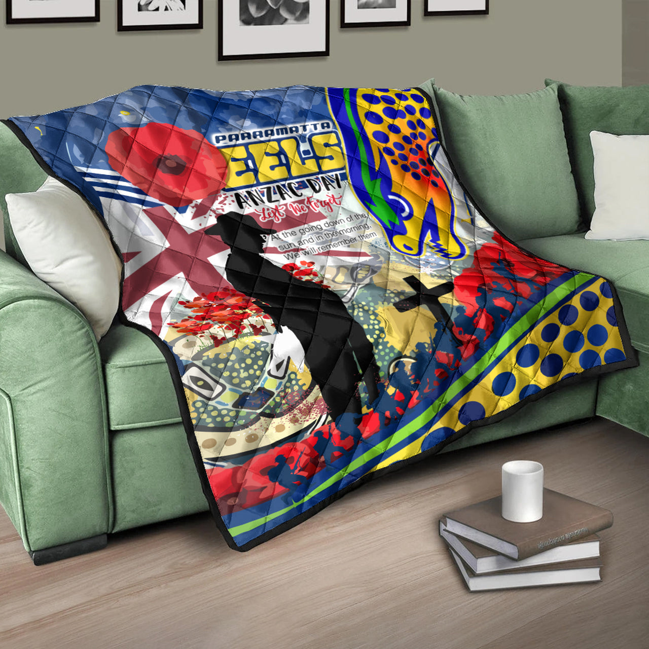 eels-rugby-australia-anzac-day-lest-we-forget-custom-quilt-remembrance-eels-with-anzac-poppy-watercolour-style