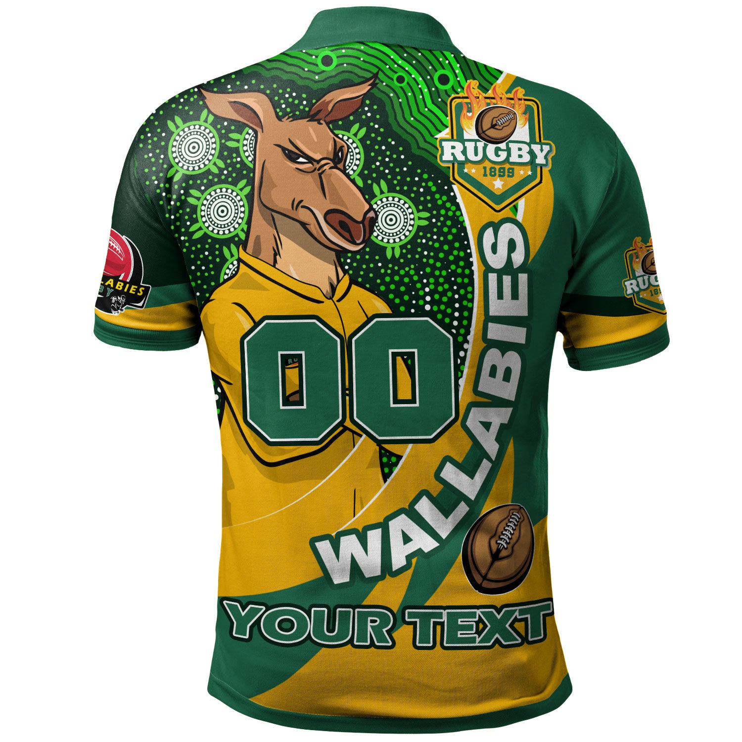 wallabies-rugby-polo-shirt-custom-kangaroo-rugby-ball-aboriginal-curve-style-polo-shirt