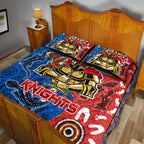 knights-aboriginal-rugby-quilt-bed-set-custom-indigenous-knights-with-aussie-lizard-and-eagle