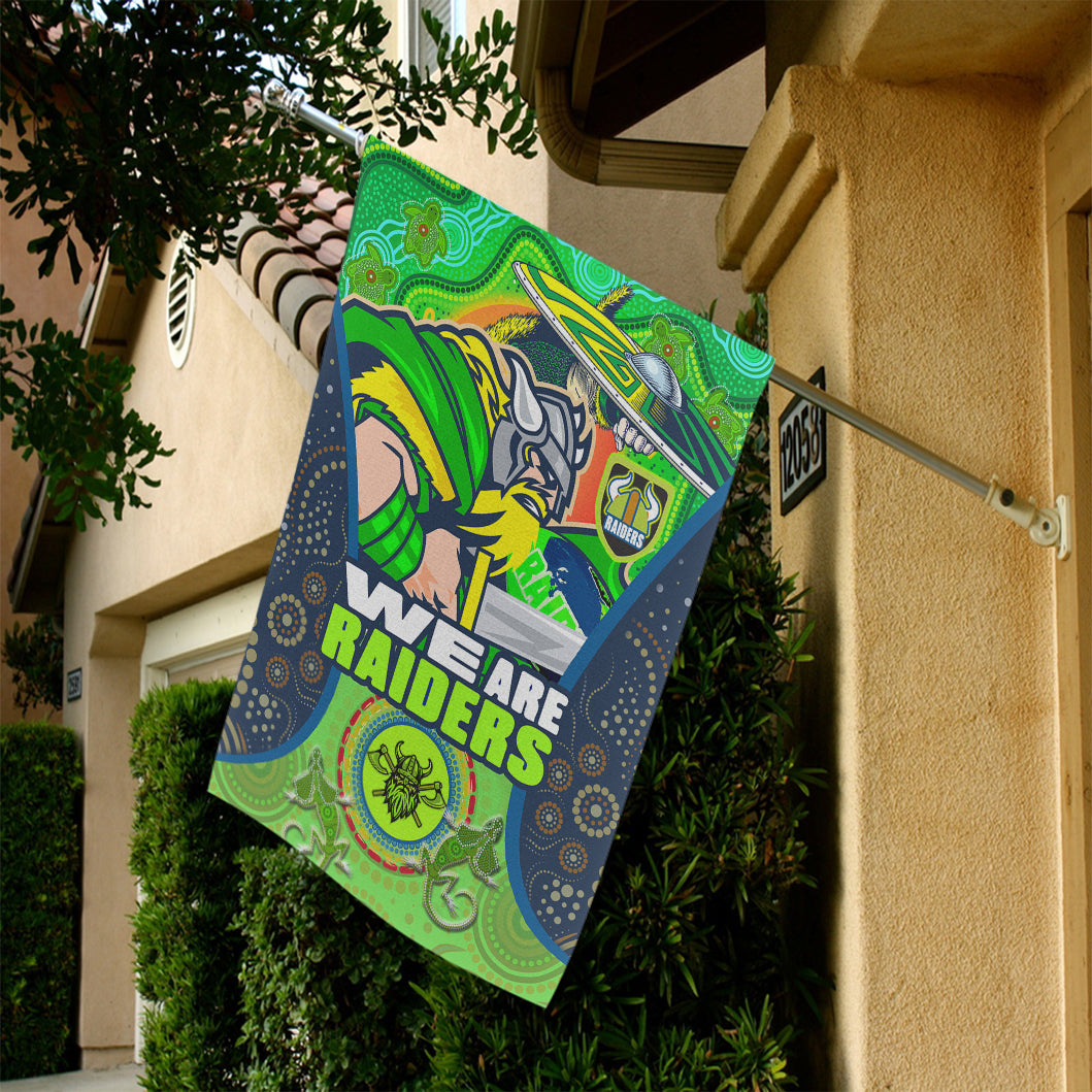 raiders-rugby-flag-custom-we-are-raiders-mascot-with-aboriginal-art-flag
